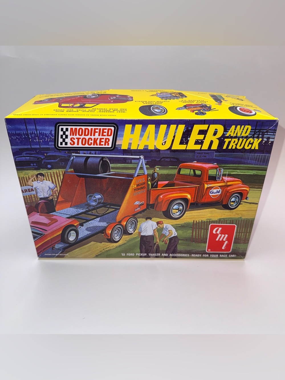 AMT Modified Stocker Hauler & Gulf Truck Model Kit New Open Box  AMT1310/12
